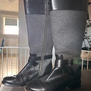 Michael Kors Black and Gray Women's Boots